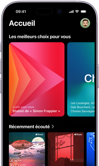 Écran de Playlist Playground sur iPhone, montrant une liste de lecture vierge qui n’a pas encore été créée