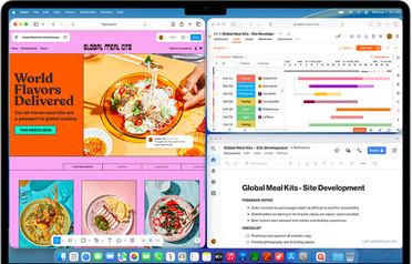 Mitme avatud rakendusega MacBook Air