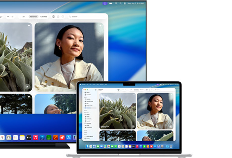 Mac berbagi foto ke televisi layar datar menggunakan Apple AirPlay
