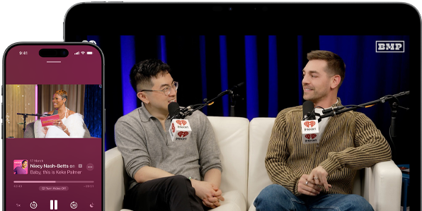 螢幕顯示 Apple Podcast 正播放一段影片 podcast 單集