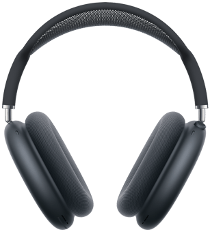 AirPods Max 2 headphones, front exterior, midnight color