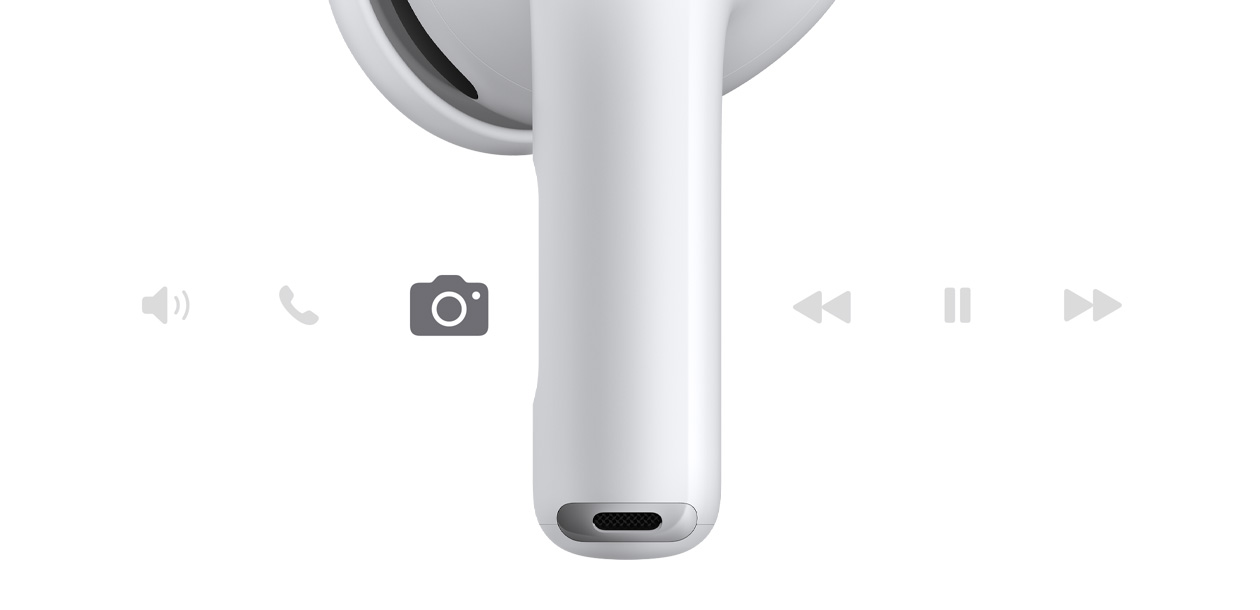 AirPods Pro 3 白色無線耳筒的短耳筒柄
