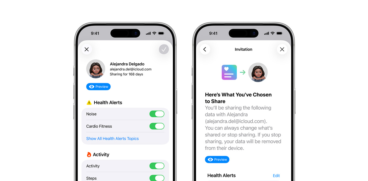 iPhone software displaing the Health app.