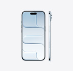 iPhone Air, ภายนอกด้านหน้า, สีสกายบลู, Dynamic Island อยู่ตรงกลางด้านบน, ภายนอกด้านข้าง, รูปทรงที่บางมาก, ปุ่มด้านข้าง, ปุ่มตัวควบคุมกล้อง